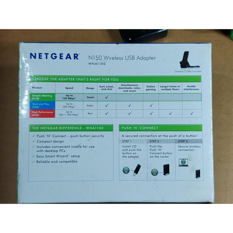 Netgear N150 Wireless USB Adapter  WNA1100