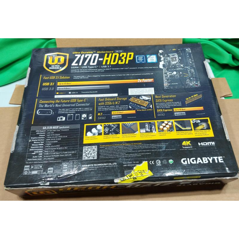 Gigabyte Ultra Durable Motherboard Z170-HD3P (6th Gen)