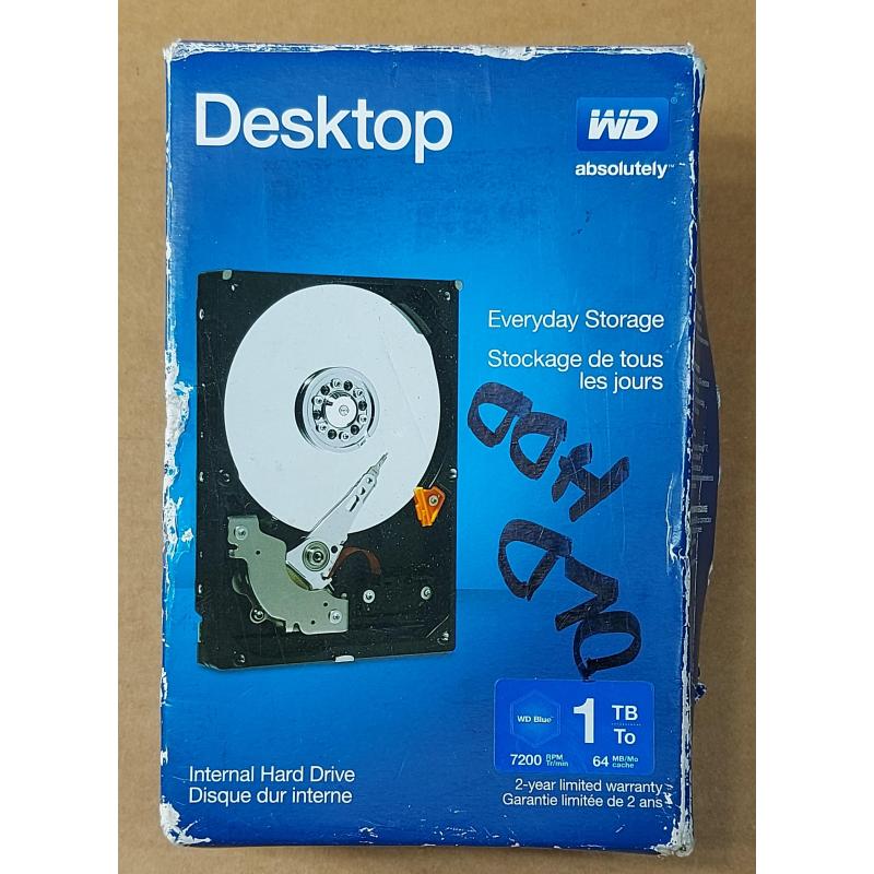 WD Desktop 1TB internal HDD (Model : WD10EZEX-00BN5A0