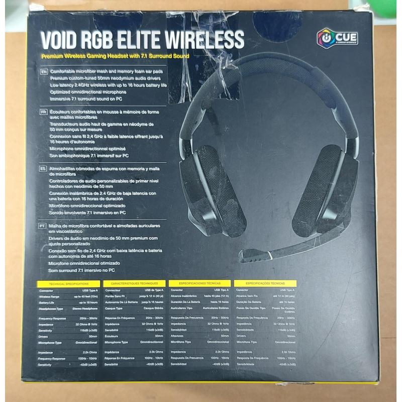 CORSAIRVOID RGB ELITE WIRELESS 7.1 (Condition: Good)