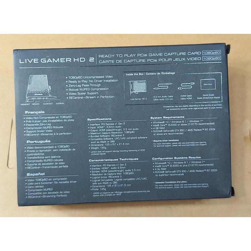 AVerMedia Live Gamer HD 2 (Condition: open box)