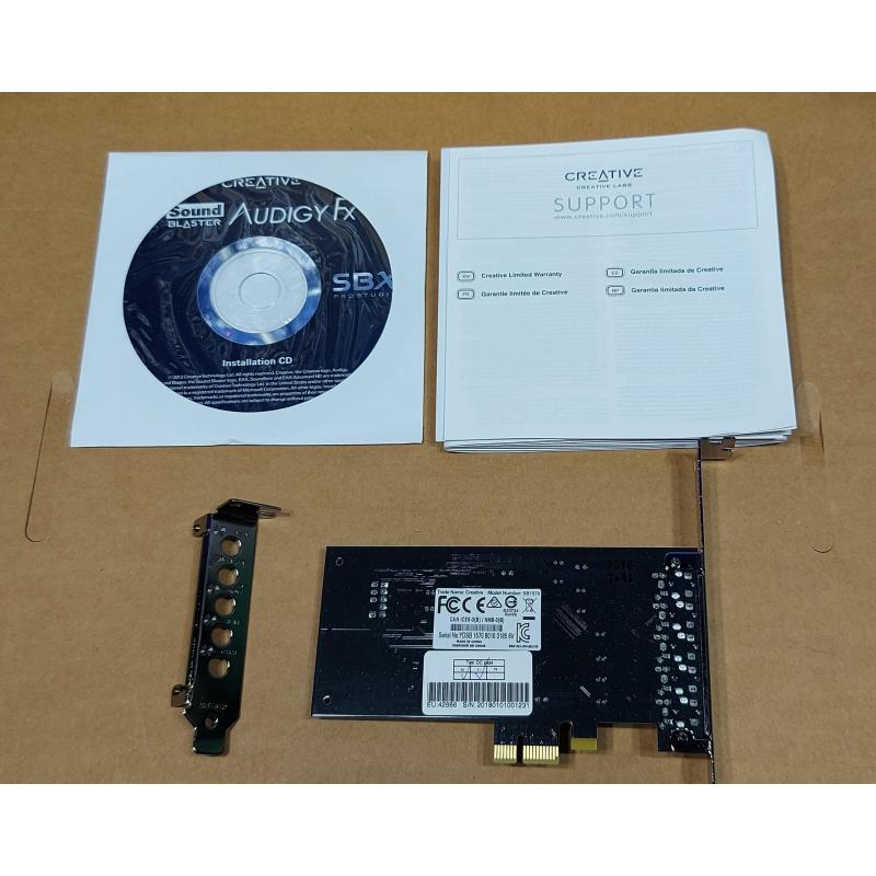 Creative Blaster Audigy FX Sound card