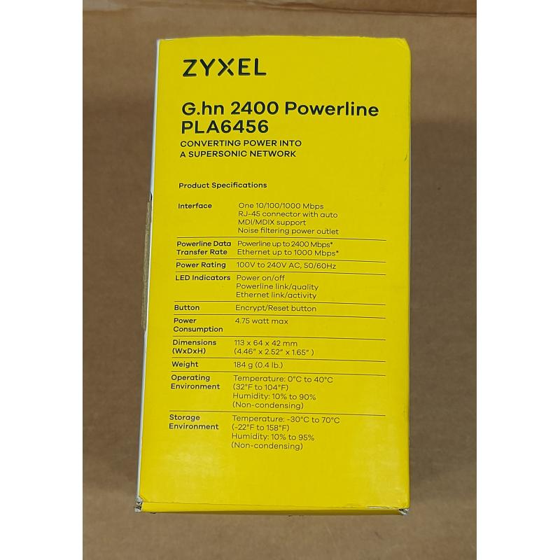 ZYXEL G.hn 2400 Powerline Pla6456 (untested)