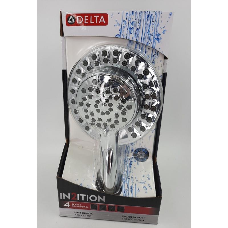 DELTA In2ition Dual shower head 1.75 GPM 4 Setting 75955 chrome