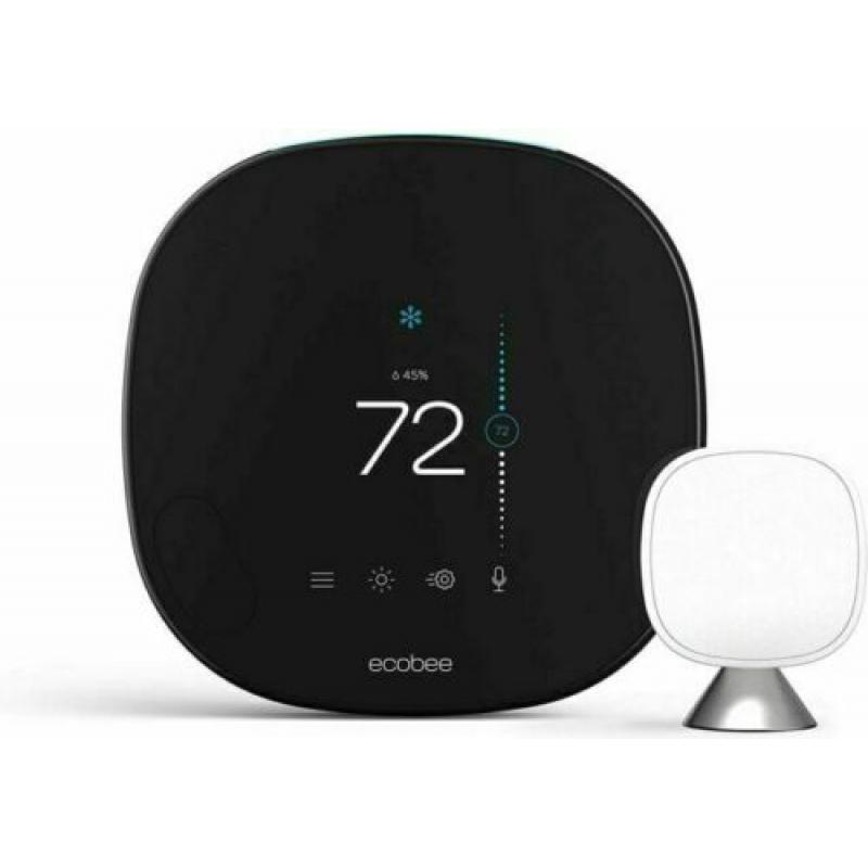 ecobee SmartThermostat with Voice Control - Black