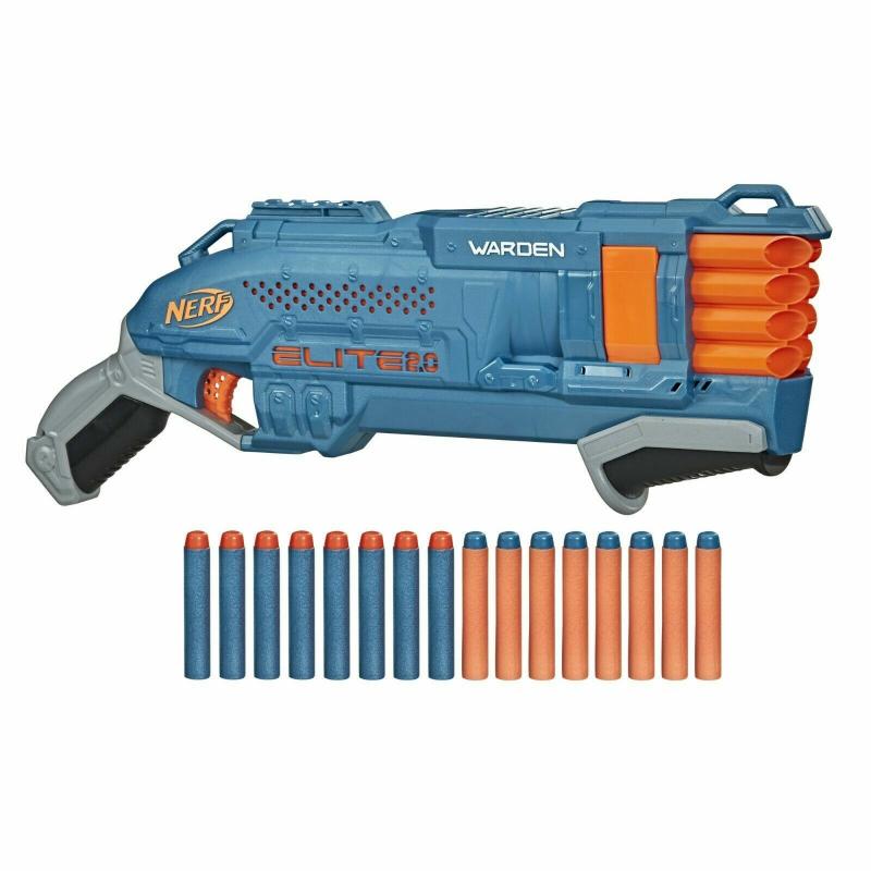 Nerf Elite 2.0 Warden DB-8 Blaster. Includes 16 Nerf Darts BRAND NEW