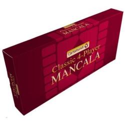Mancala Multi Player Cartamundi Wood Folding Set with 48 Colorful Glass Beads